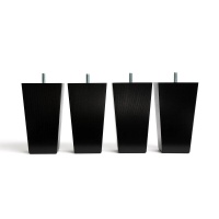 Набор Из 4 ножек для кроватного основания Trapecio 20 см черный AM.PM  фото, kupilegko.ru